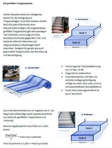 Treppenstufen Treppenbelag PVC-Belag für Treppen Gerflor Tarastep Strada
